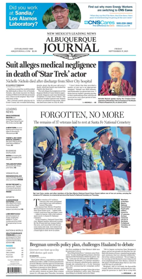 Cover of Albuquerque Journal
