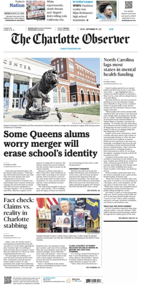 Cover of The Charlotte Observer