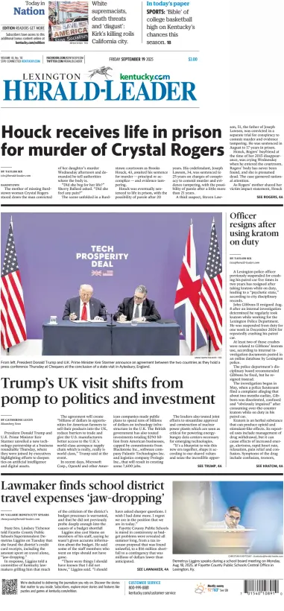 Cover of Lexington Herald-Leader