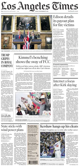 Cover of Los Angeles Times