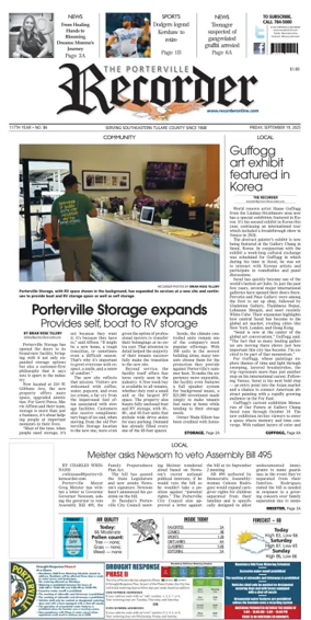Cover of Porterville Recorder