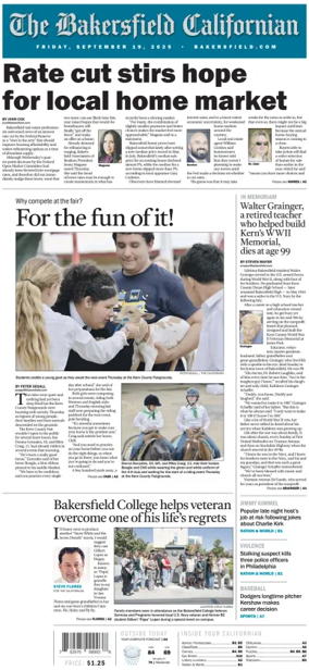 Cover of The Bakersfield Californian