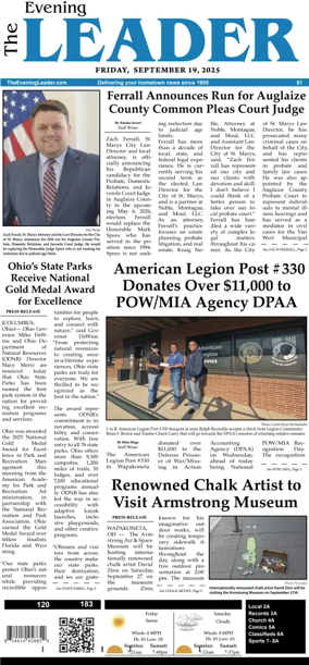 Cover of The Evening Leader