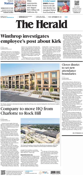 Cover of The Herald (Rock Hill)