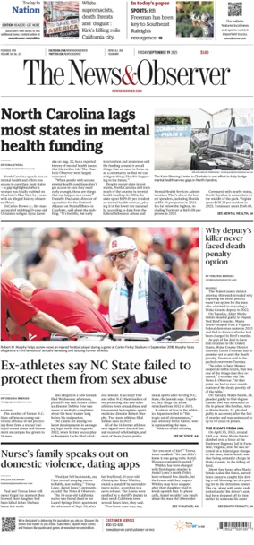 Cover of The News & Observer