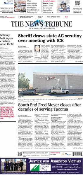 Cover of The News Tribune