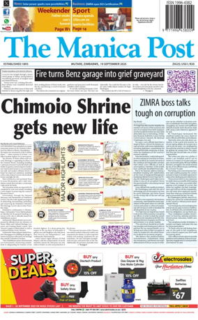 Cover of The Manica Post