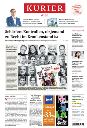 Cover of Kurier (Samstag)
