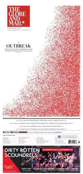 Cover of The Globe and Mail (Ottawa/Quebec Edition)
