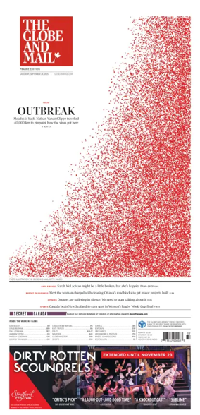 Cover of The Globe and Mail (Prairie Edition)