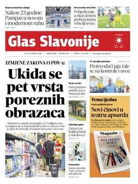 Cover of Glas Slavonije