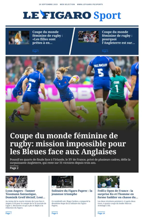 Cover of Le Figaro Sport