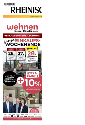 Cover of Rheinische Post - Mönchengladbach and Korschenbroich