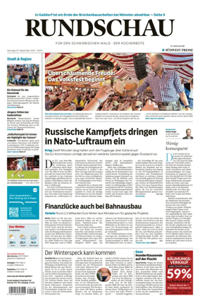 Cover of Rundschau für den Schwäbischen Wald – Der Kocherbote