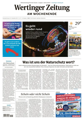 Cover of Wertinger Zeitung