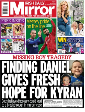 Cover of Irish Daily Mirror