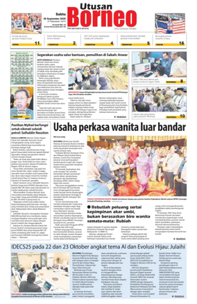 Cover of Utusan Borneo (Sarawak)