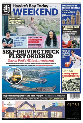 Cover of Hawke's Bay Today