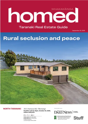Cover of Homed Taranaki Daily News