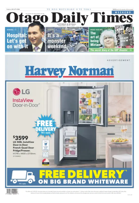 Cover of Otago Daily Times