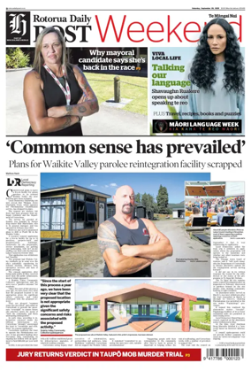 Cover of Rotorua Daily Post