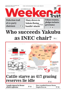 Cover of Weekly Trust