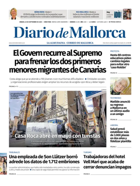 Cover of Diario de Mallorca