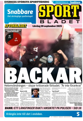 Cover of Sportbladet