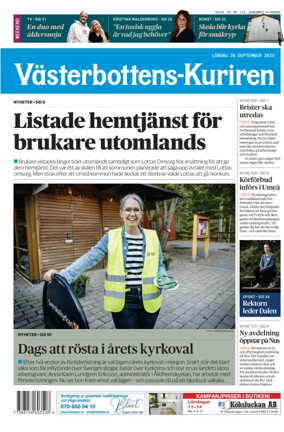Cover of Västerbottens-Kuriren