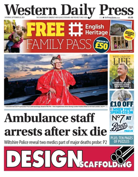 Cover of Western Daily Press (Saturday)