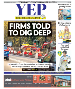Cover of Yorkshire Evening Post