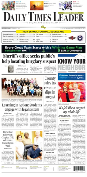 Cover of Daily Times Leader