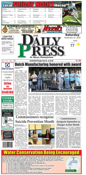 Cover of The Daily Press