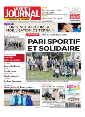 Cover of Le Petit Journal - L'hebdo local de l'Aude