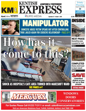 Cover of Kentish Express Ashford & District