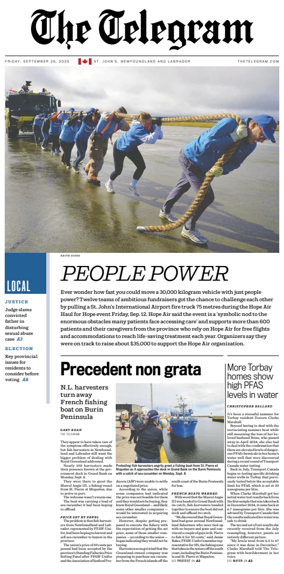 Cover of The Telegram (St. Johnâ€™s)