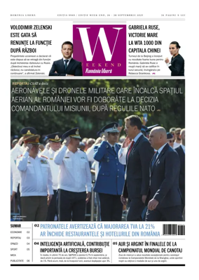 Cover of Romania Libera - Friday Edition
