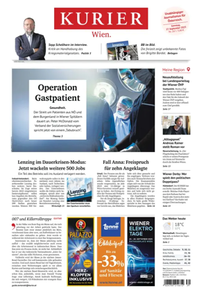 Cover of Kurier (Samstag)