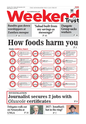 Cover of Weekly Trust