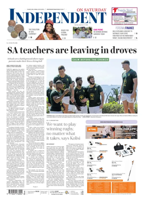 Cover of The Independent on Saturday