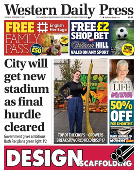 Cover of Western Daily Press (Saturday)