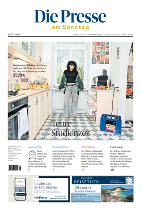 Cover of Die Presse am Sonntag