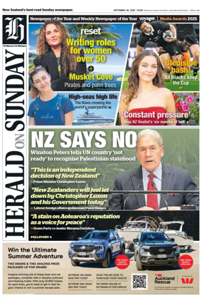 Cover of Herald on Sunday
