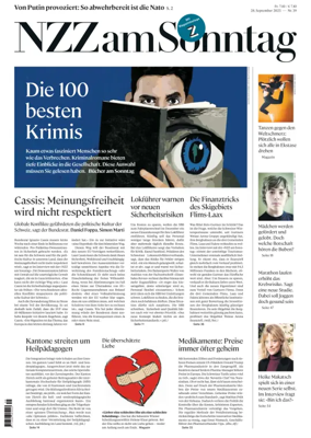 Cover of Neue Zurcher Zeitung Sunday