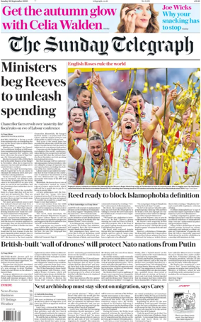 Cover of The Sunday Telegraph