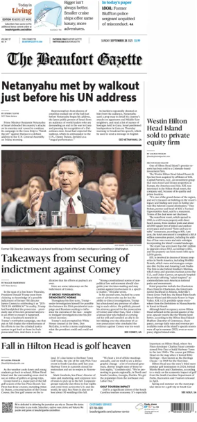 Cover of Beaufort Gazette (Sunday)