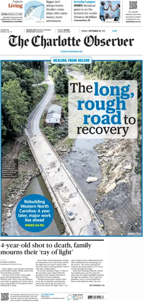 Cover of The Charlotte Observer (Sunday)