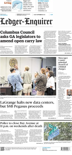 Cover of Ledger-Enquirer (Sunday)