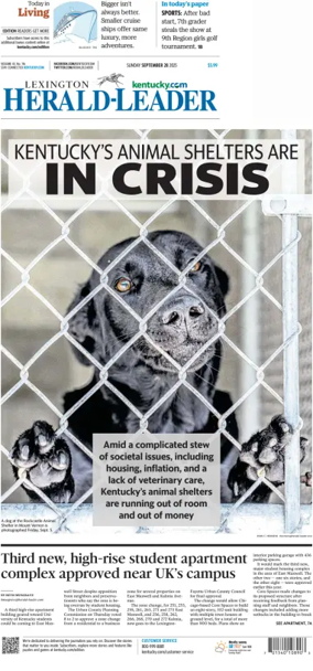 Cover of Lexington Herald-Leader (Sunday)