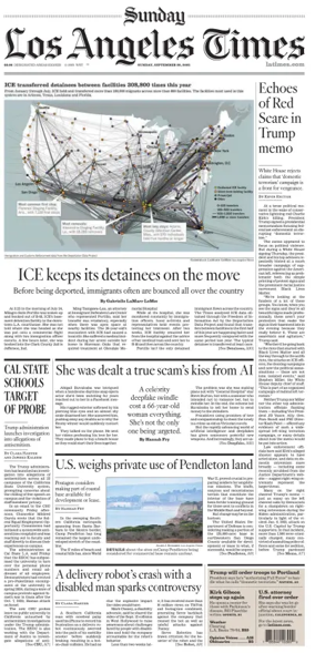 Cover of Los Angeles Times (Sunday)
